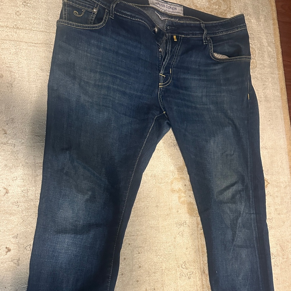 Jacob Cohen Dark Blue Straight Jeans